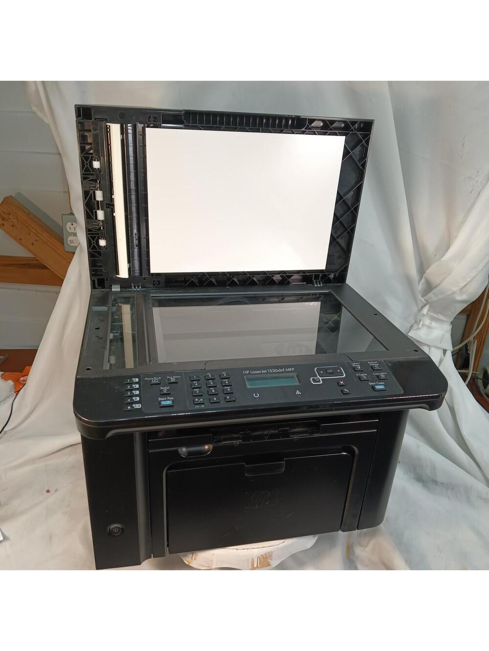 HP LaserJet M1536dnf MFP All-In-One Monochrome Laser Printer Scan Copy Fax Used